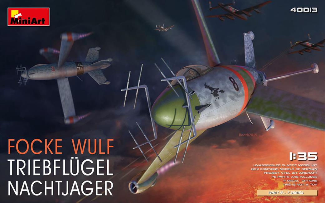 MiniArt 1/35 40013 Focke-Wolf Triebflugel Nachtjager Quality Plastic kit