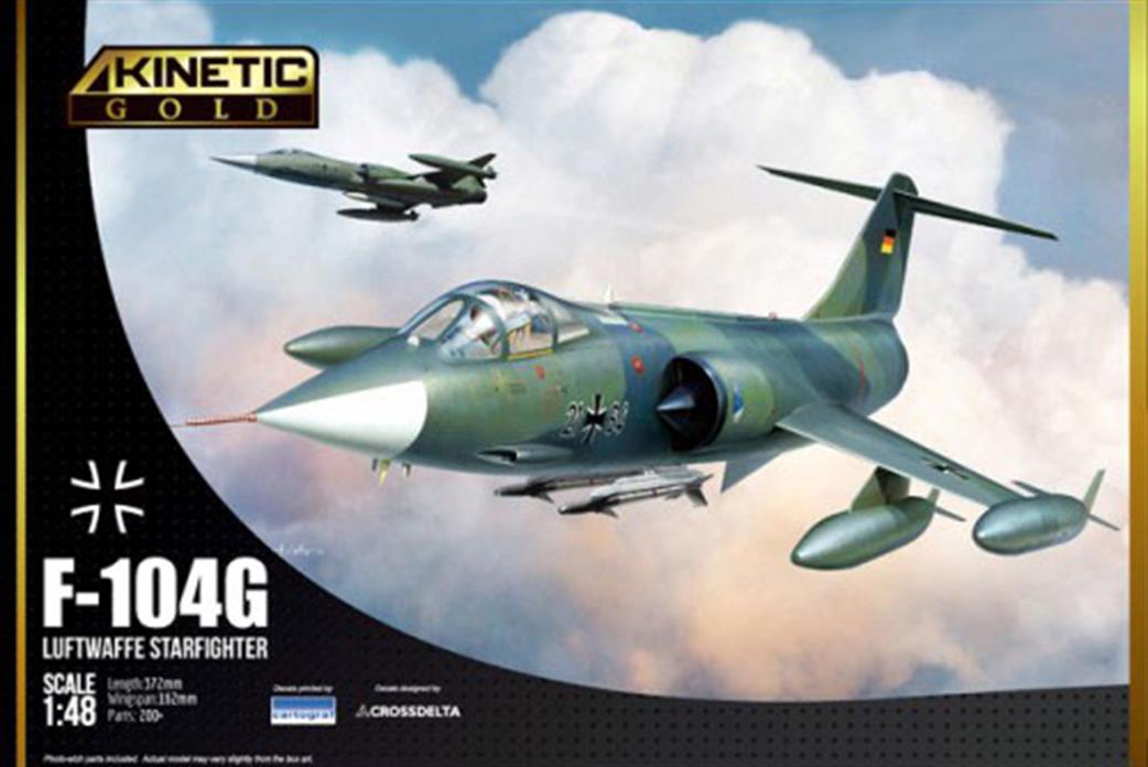 Kinetic Models 1/48 K48083 F-104G Luftwaffe Starfighter Kit