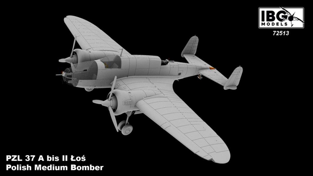 IBG Models 1/72 72513 PZL. 37A Bis 11 Polish Fighter kit