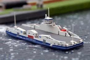A 1/1250 scale model of the new Woolwich ferry Dame Vera Lynn by Rhenania Junior RJ334.