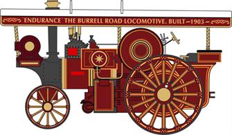 Oxford Diecast 76BR004 1/76th Burrell 8nhp DCC Showmans Road Locomotive No.2547 Endurance