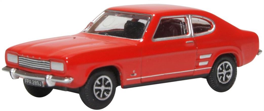 Oxford Diecast 76CP002 Ford Capri Mk1 Sunset Red 1/76