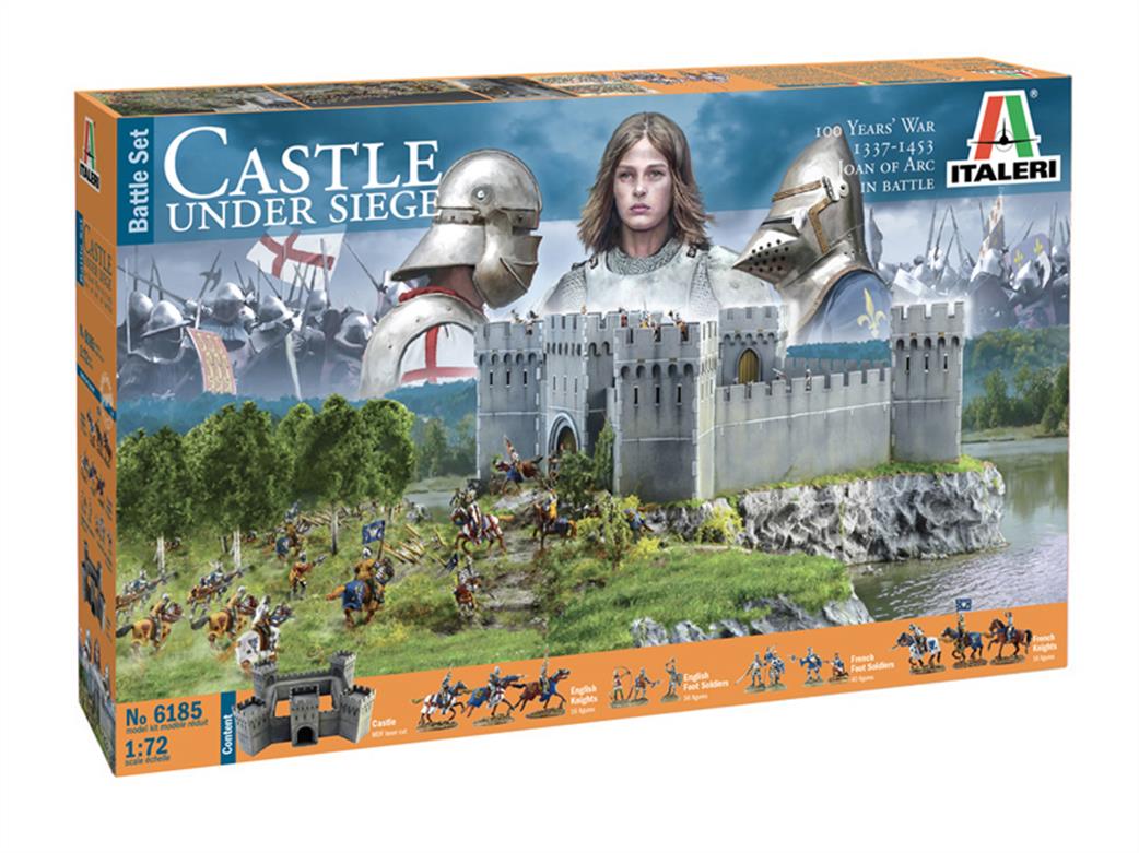 Italeri 1/72 6185 100 Year War Castle under Seige Battle Set