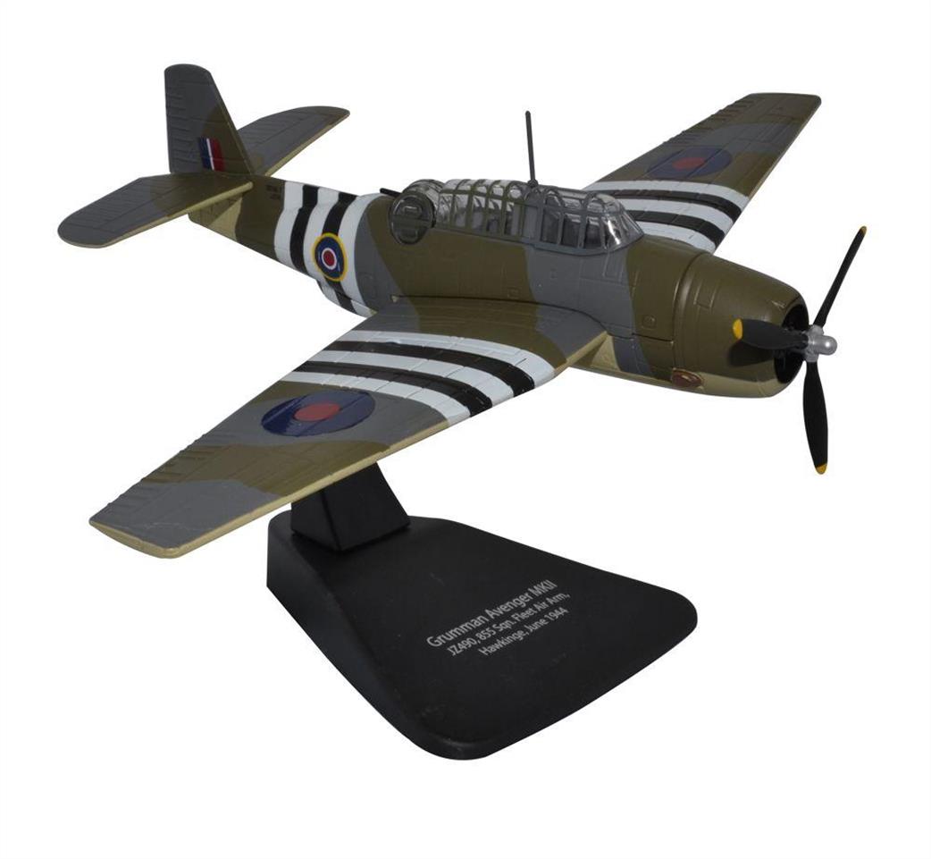 Oxford Diecast 1/72 AC099 Grumman Avenger J2490 855 Sqn Hawkinge FAA June 1944