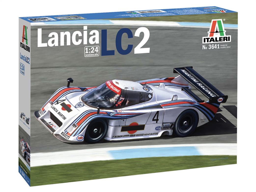 Italeri 1/24 3641 Lancia LC2 Martini Le Mans Race Car Kit