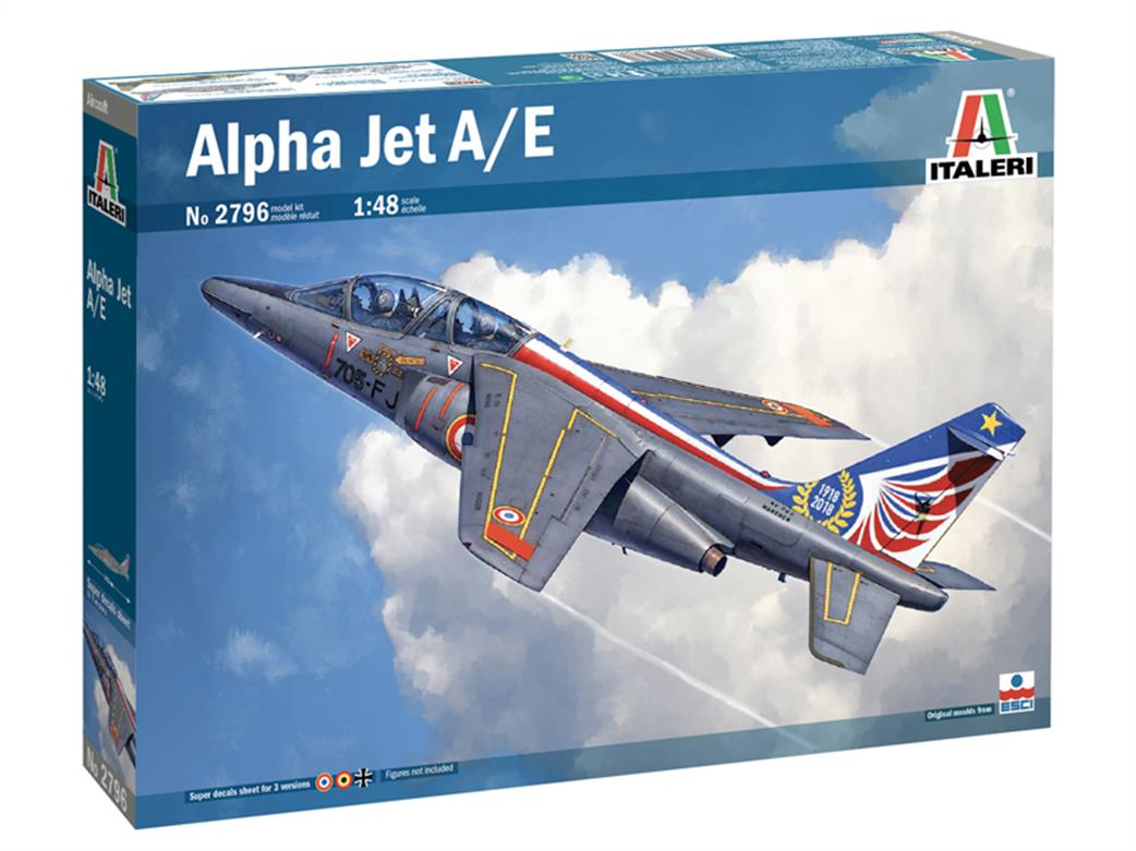 Italeri 1/48 2796 Alpha Jet A/E Trainer Aircraft kit
