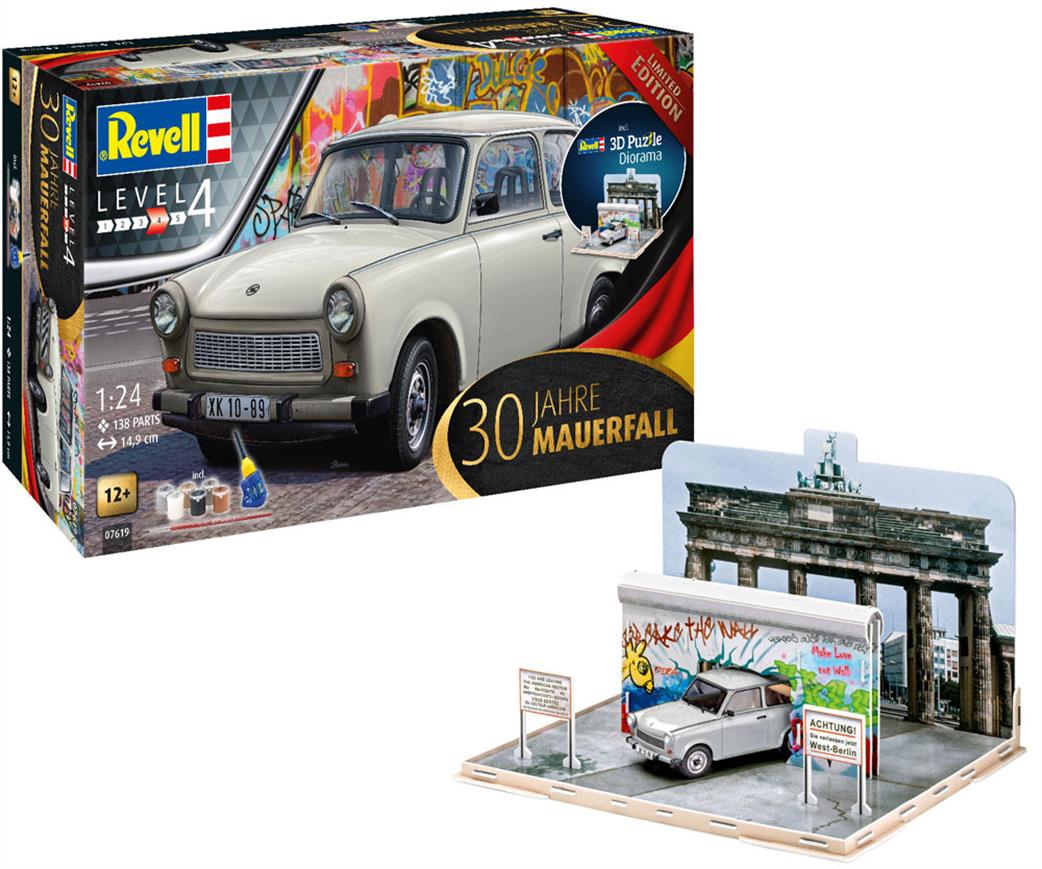 Revell 1/24 07619 Trabant 601s Universal 30 Jahre Mauerfall Car kit