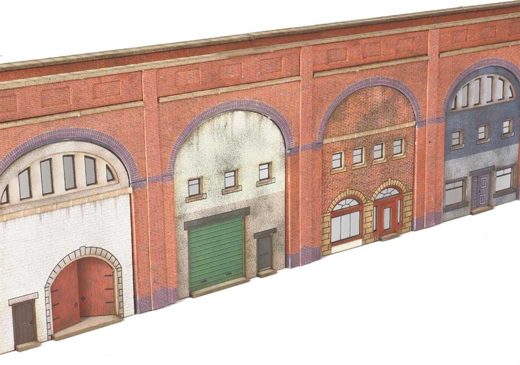 Metcalfe N PN980 Half Reilef Railway Viaduct Arches with Business Facades