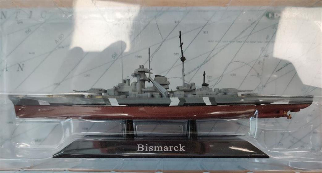 Altaya MAG KZ01 German Battleship Bismarck 1941 1/1250