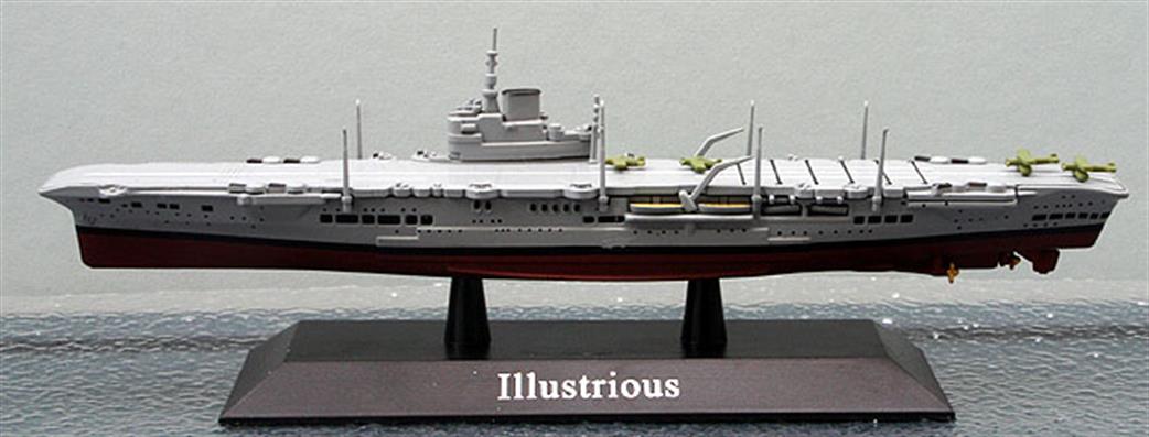 Altaya 1/1250 MAG KZ08 Royal Navy Aircraft Carrier Illustrious 1940