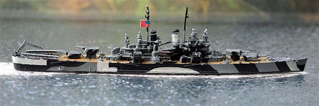 Navis Neptun 1/1250 1340Biloxi USS Biloxi Cleveland class light cruiser in camouflage