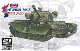 This new AFV kit AF35303 is of a British Centurion MBT Mk3 used in the Korean War