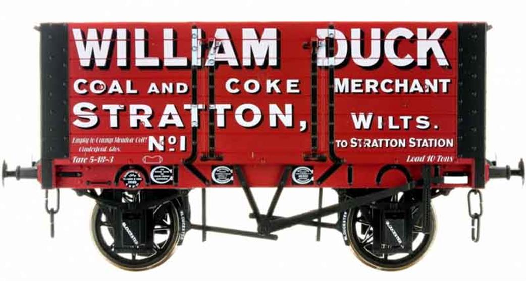 Dapol 7F-072-004 William Duck RCH 1887 7 Plank Open Wagon No.1 RTR O Gauge