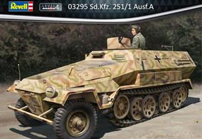 Revell 03295 1/35th Sd.Kfz. 251/1 Ausf.A German WW2 Half Track KitNumber of Parts   Length mm   Width mm   Height mm