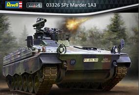 Revell 03326 1/72nd SPz Marder 1A3 German IFV KitNumber of Parts   Length mm   Width mm   Height mm
