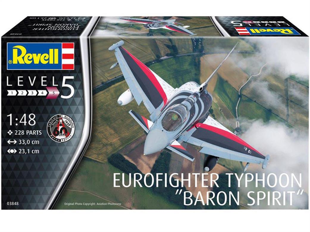 Revell 03848 Eurofighter Typhoon Baron Spirit Fighter Aircraft Kit 1/48