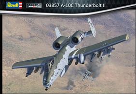 Revell 03857 1/72nd A-10 A/C thunderbolt II Ground Attack Aircraft KitNumber of Parts   Length mm   Wingspan mm   Height mm