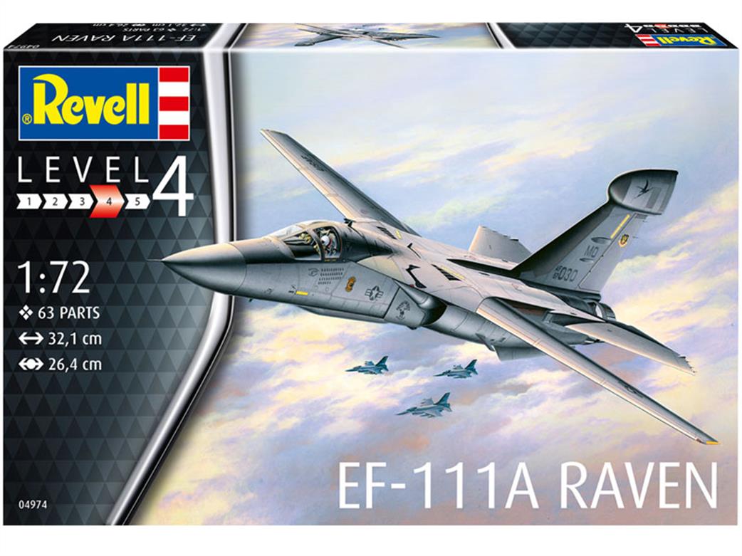 Revell 1/72 04974 EF-111A Raven Bomber Aircraft Kit