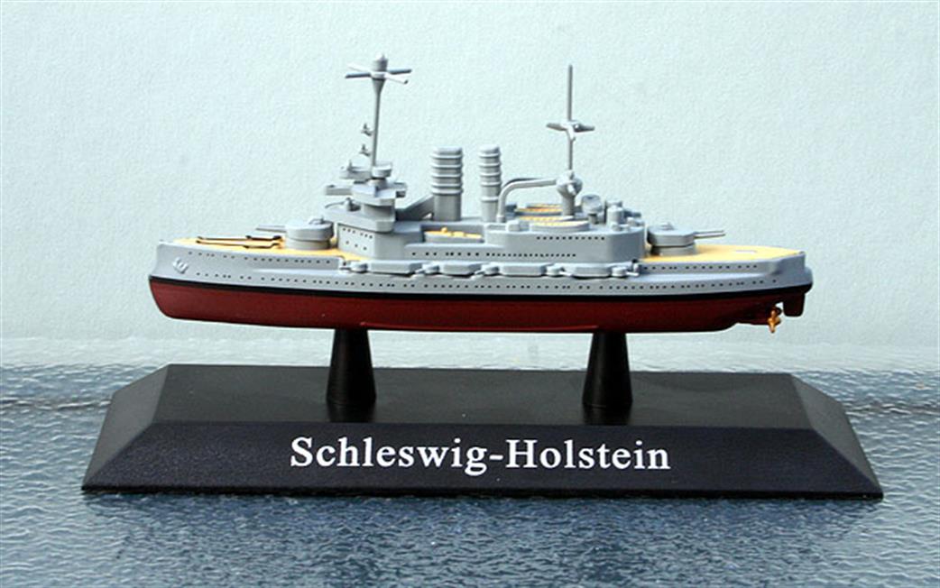 Altaya MAG KZ30 German Battleship Schleswig-Holstein 1908 1/1250