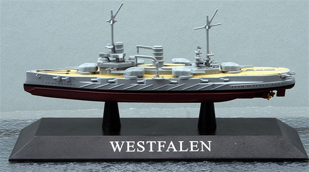 Altaya 1/1250 MAG KZ34 German Battleship Westfalen 1909