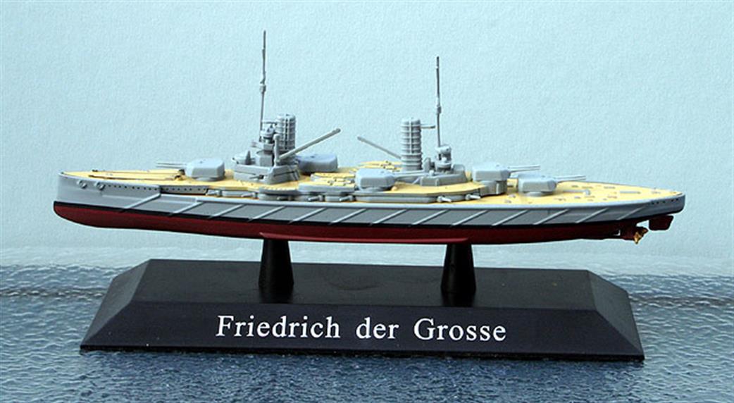 Altaya MAG KZ41 German Battleship Friedrich der Grosse 1913 1/1250