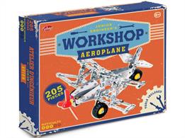Tobar 28378 Junior Engineer Workshop Aeroplane nut and bolt metal construction set