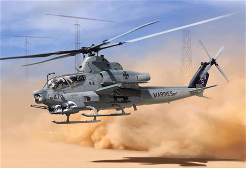 Academy 1/35 12127 USMC AH-1Z Viper Helicopter Shark Mouth Kit