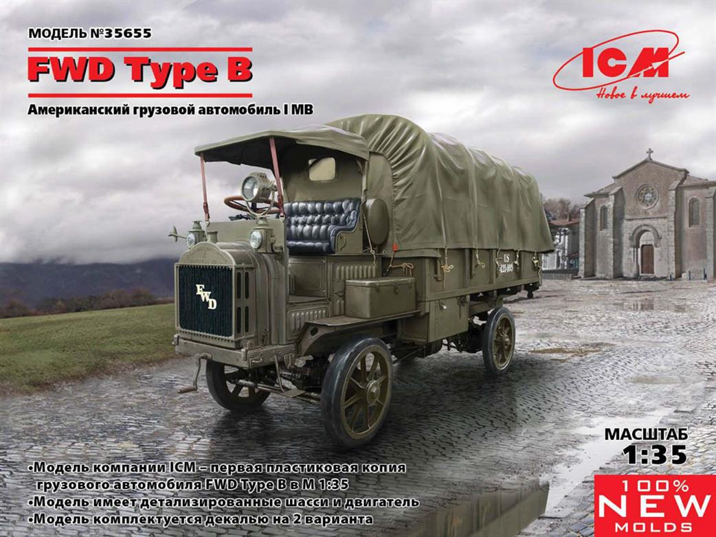 ICM 1/35 35655 FWD Type B WW1 US Army Truck Kit