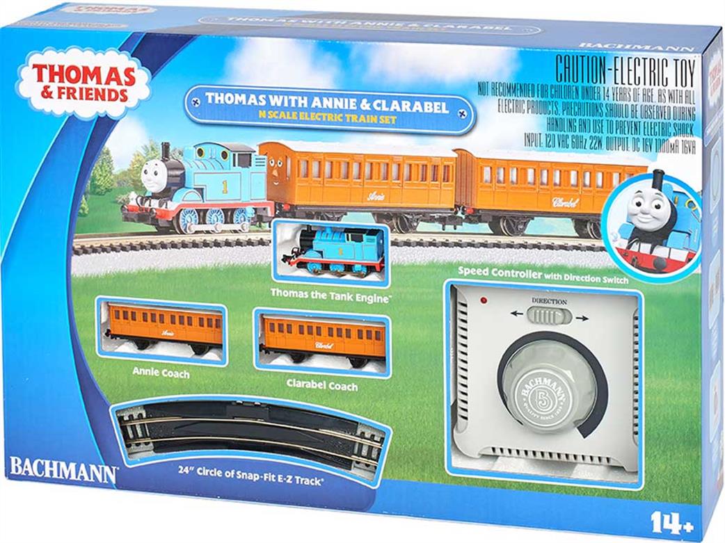 Bachmann N 24028 Thomas the Tank Engine with Annie & Clarabel Train Set