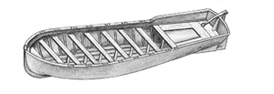 Amati AM430209 C/W interior Lifeboat Metal & Wood 90mm in Length