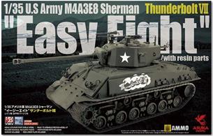 Asuka 35040 1/35th US Army M4A3E8 Sherman Thunderbolt VII Easy Eight Tank Kit
