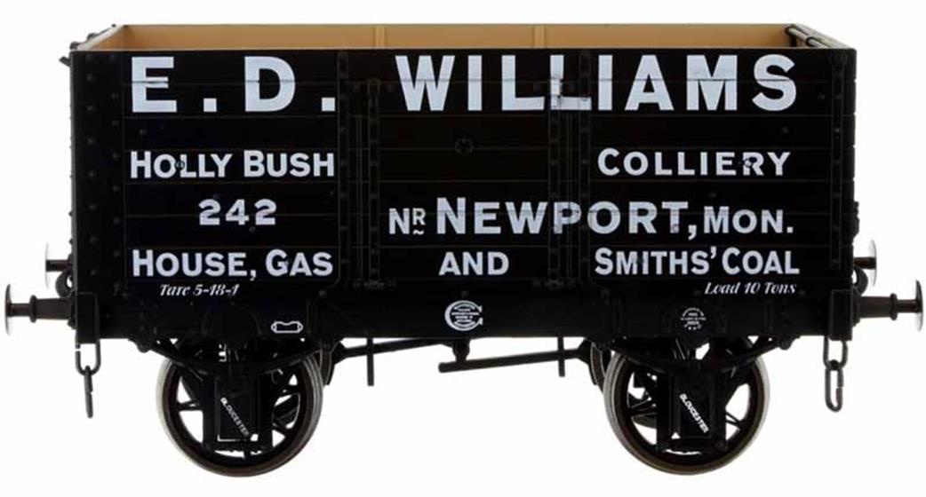 Dapol 7F-073-005W E D Williams RCH 1887 7 Plank Open Wagon No.242 Weathered O Gauge