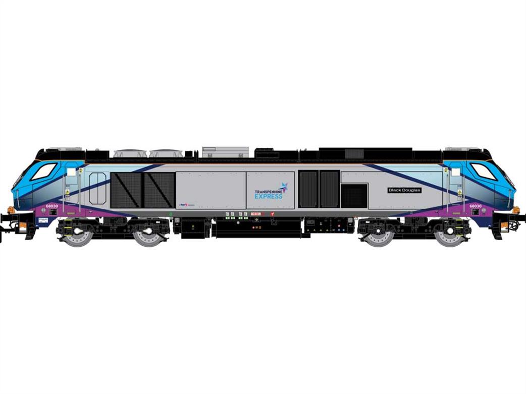 Dapol OO 4D-022-025 TPE 68030 Black Douglas DRS Class 68 Diesel TransPennine Express Livery