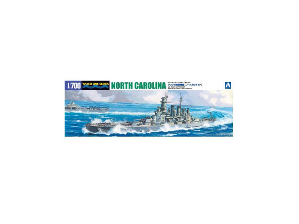 Aoshima 04600 USS North Carolina Battleship Waterline Kit 1/700