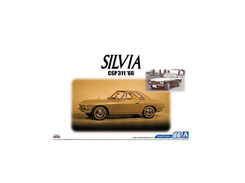 Aoshima 1/24 05550 NISSAN Silvia CSP311 1966 Car Kit