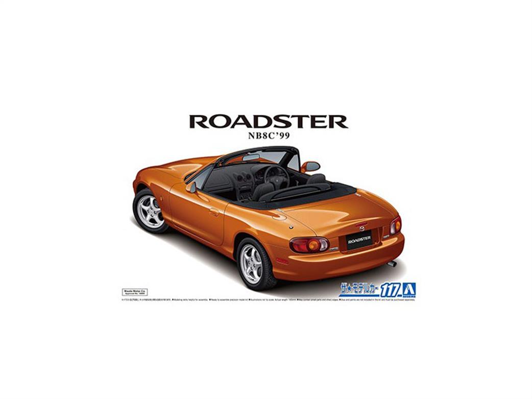 Aoshima 1/24 05792 Mazda MX5 Roadster 1999 Car Kit