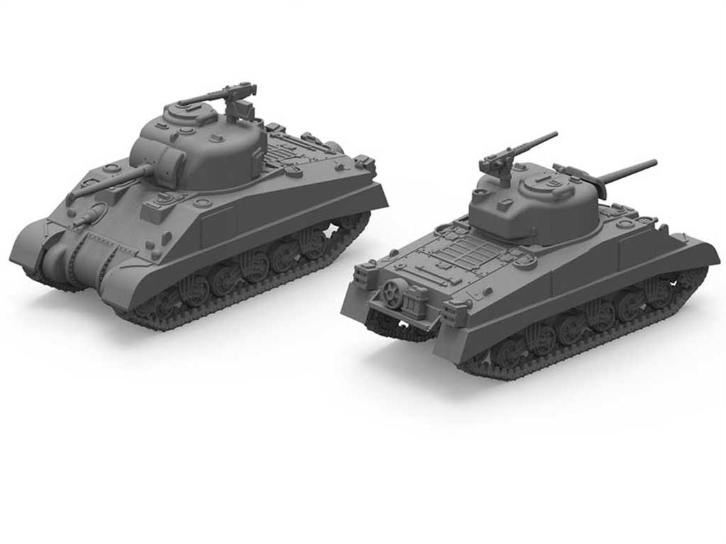 Plastic Soldier 1/72 WW2V20034 Allied M4A2 Sherman Tank Pack of 3