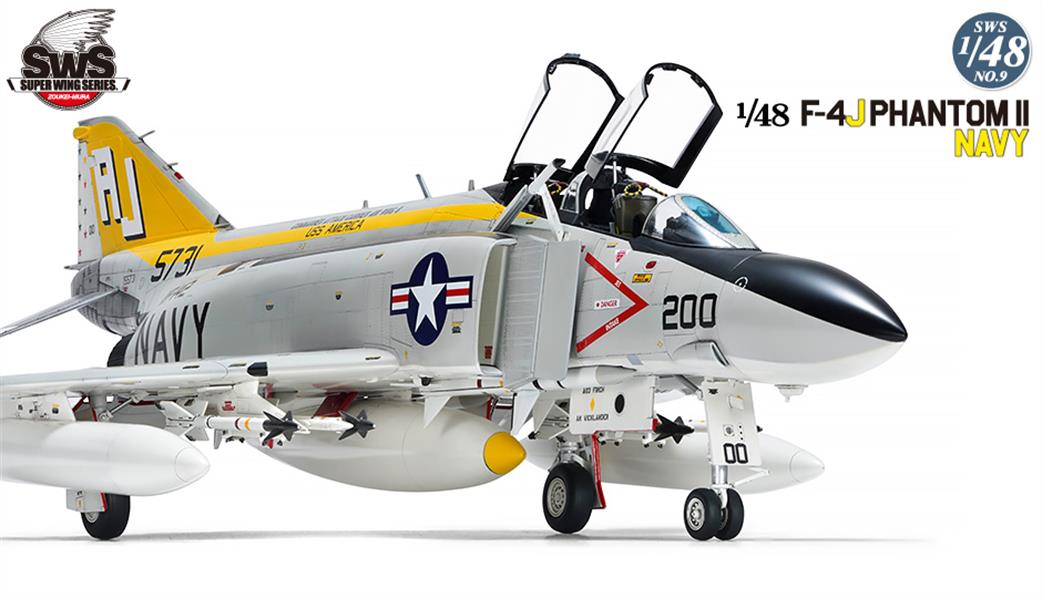 Zoukei-mura 1/48 SWS48-09 USAF F-4J Marines McDonnell Douglas Phantom II Jet Fighter Kit