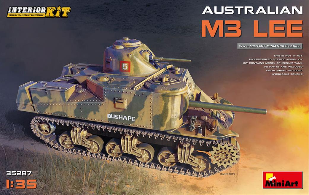 MiniArt 1/35 35287 M3 Lee Australian Service Highly Detailed Kit