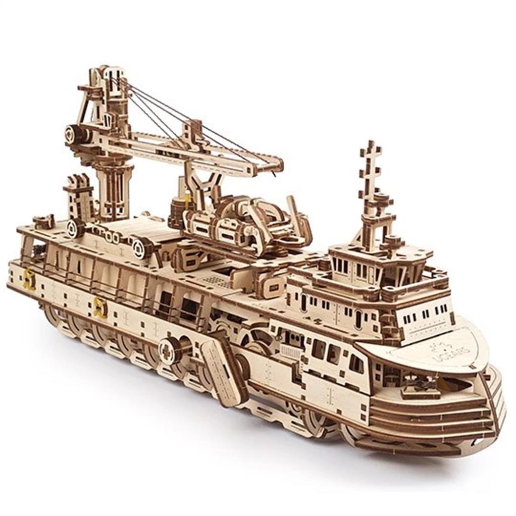 Ugears  70135 Research Vessel Wooden Construction Kit