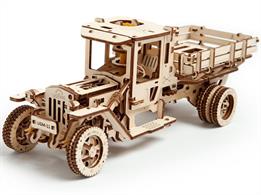 Ugears 70015 Truck UGM-11 mechanical puzzle/model kit with rubber powered functions.Advanced model with 420 components and taking 10 to 12 hours to construct.