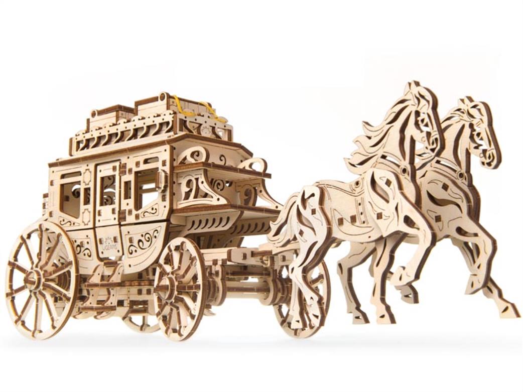 Ugears  70045 Model Stagecoach Wooden Construction Kit