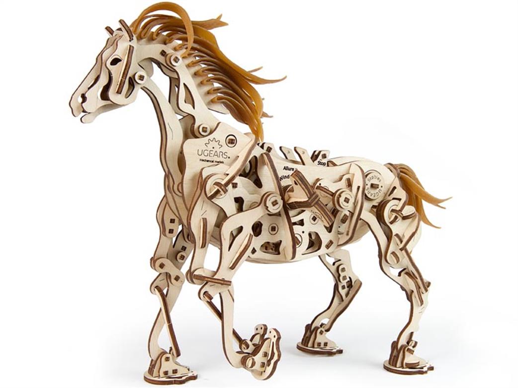 Ugears  70054 Mechanical Horse Wooden Construction Kit