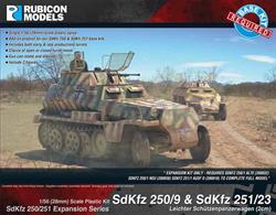 Expansion kit only. Suitable for use with SdKfz 250/251 kits 280018, 280032, 280038.This expansion pack provides the parts needed to model the reconnaissance variants of the SdKfz 250 and SdKfz 251 half tracks with enough parts to convert 2 vehicles.Number of Parts: 46 pieces plus 2 figure sprues