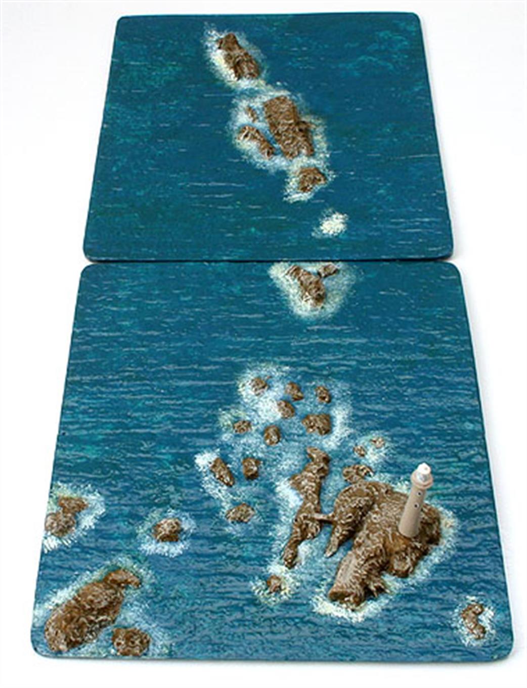 Coastlines CL-L23S Longships Reef and Lighthouse on a sea base 1/1250
