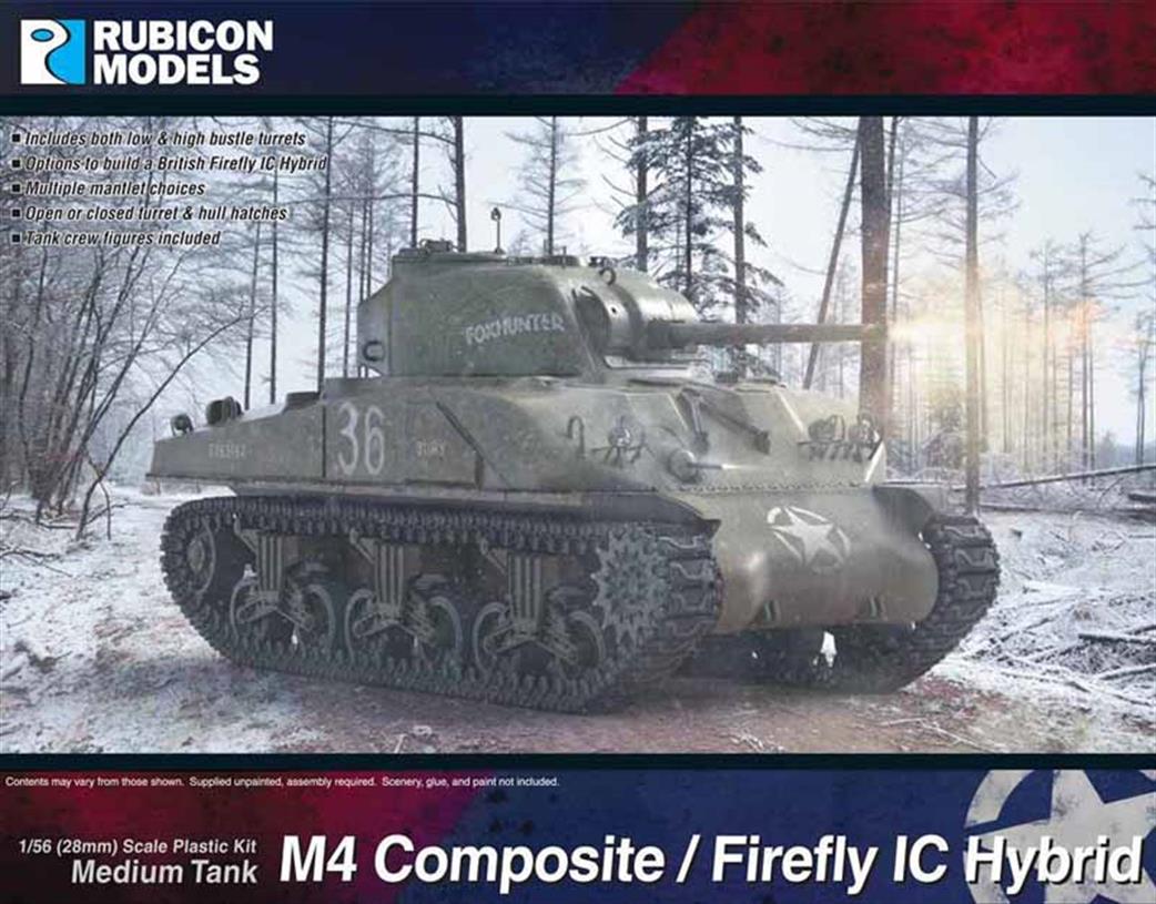 Rubicon Models 1/56 28mm 280061 Allied M4 Sherman Composite Kit M4 / Firefly IC
