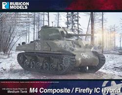 This kit provides the parts needed to build several variants of the M4 Sherman tank with both high and low bustle turrets, guns for standard or Firefly 1C, multiple mantlet choices, open or closed hatches and crew figure set.