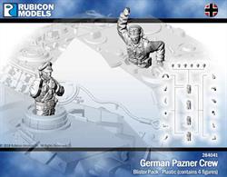 Pack of 4 German panzer tank crew figures with parts to allow various poses to be assembled.