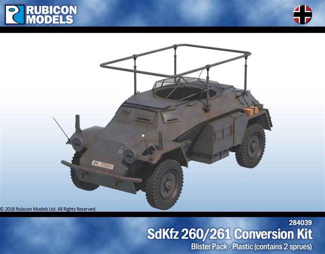 Rubicon Models 1/56 28mm 284039 German SdKfz 260 / SdKfz 261 Upgrade Plastic ConversionKit
