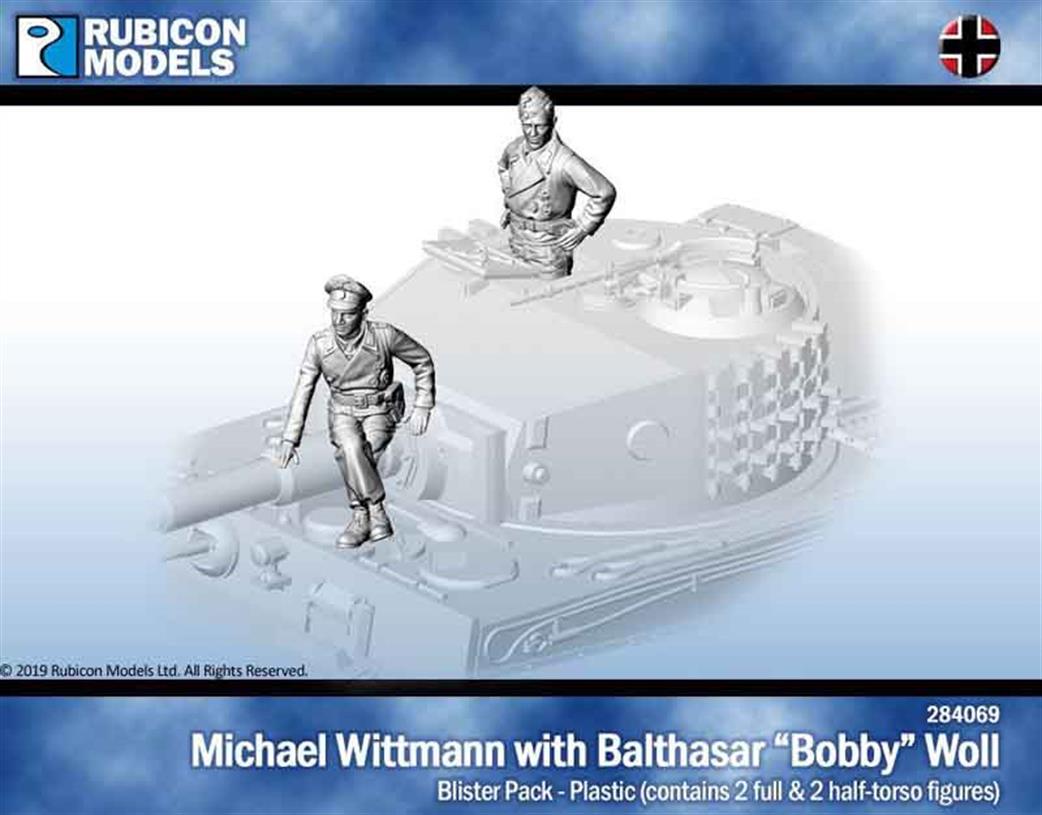 Rubicon Models 284069 German Tank Aces Michael Wittmann & Balthazar Bobby Woll Figure Set 1/56 28mm